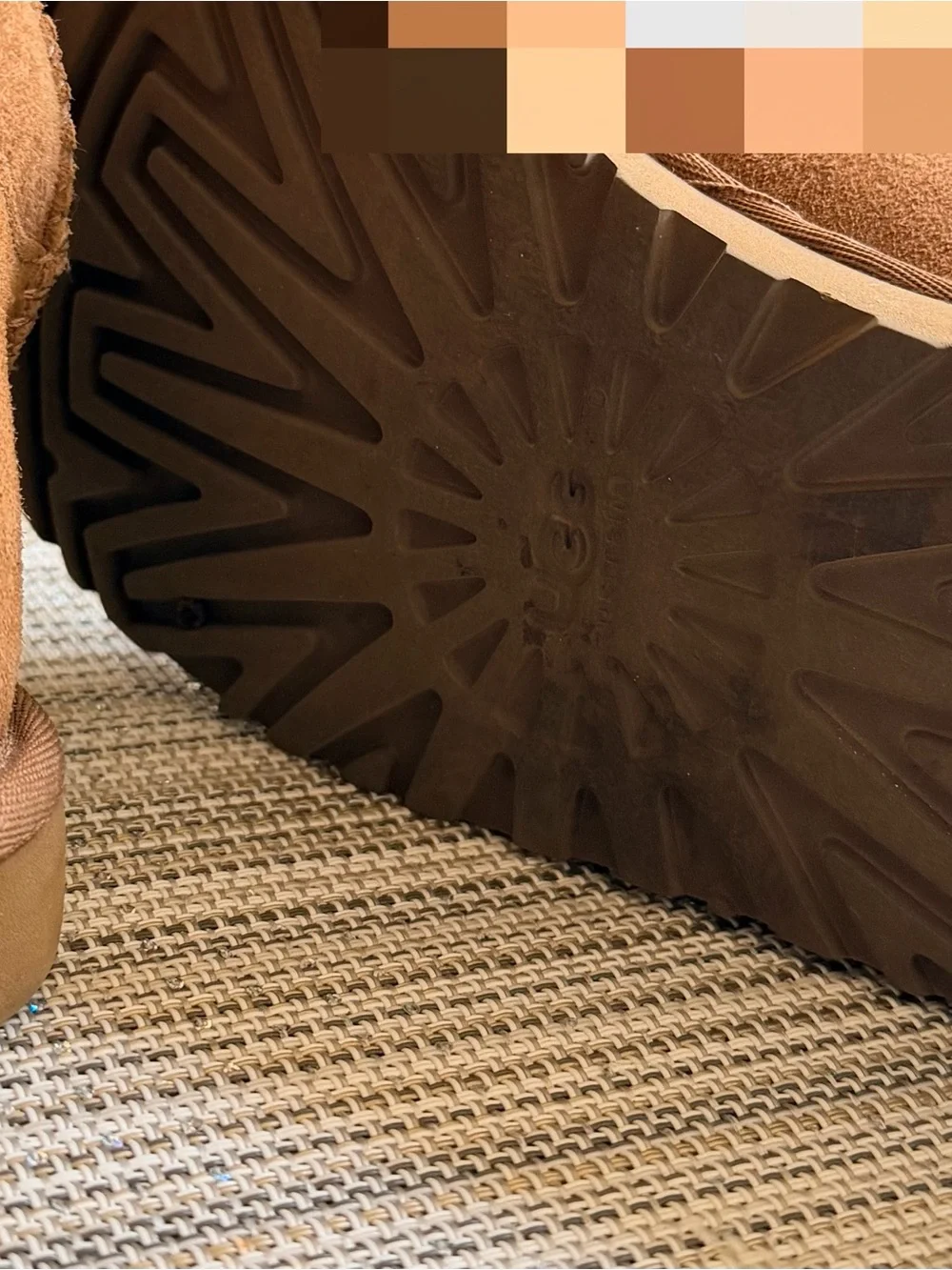 UGG Chestnut Suede Short Shearling Slippers